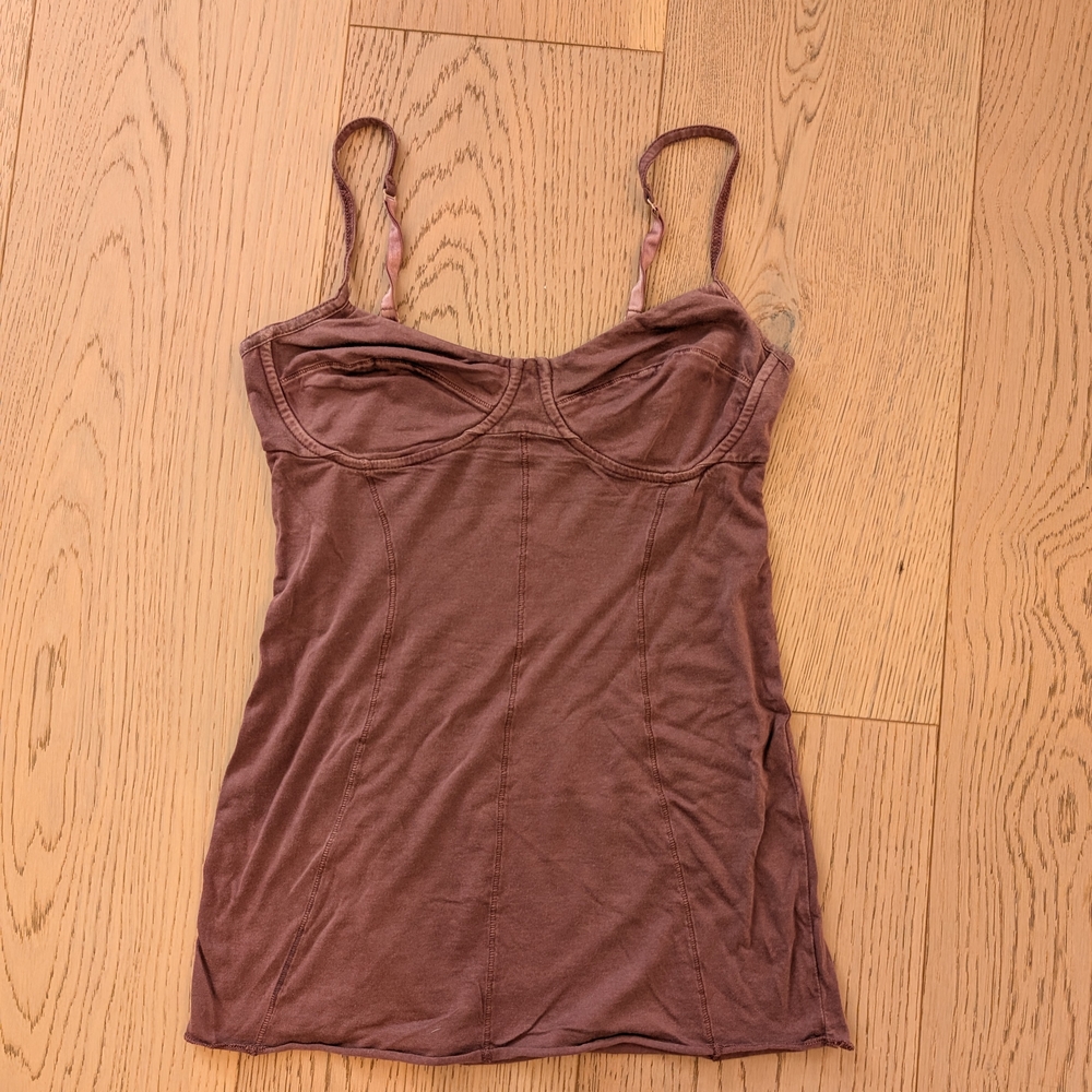 Aritzia Cocoa Brown Tank Top